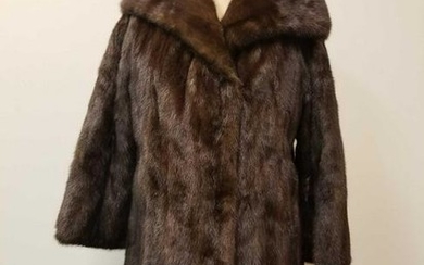 Shusterman Dark Brown Mink Coat
