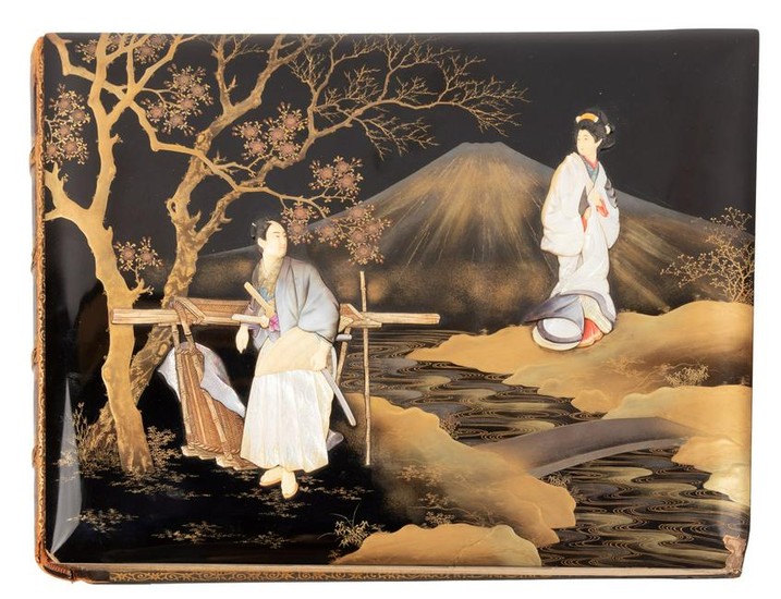 Spectacular Japanese lacquer photo album