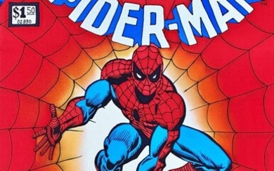 Spiderman [Marvel] - Silk Painting - Original Artwork By Morgana - 60 x 42 cm - Mixed editions (see description)