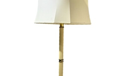 Stand with metal base and stem baguette beige tone, early twentieth century. H 170 cm