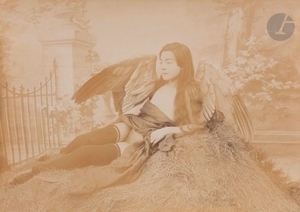 Studio iranien (Téhéran) L’ange alangui, c. 1890. …