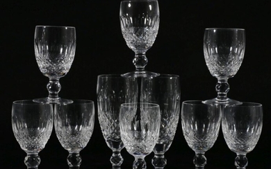 Suite of Waterford Crystal Drinking Glasses (9)