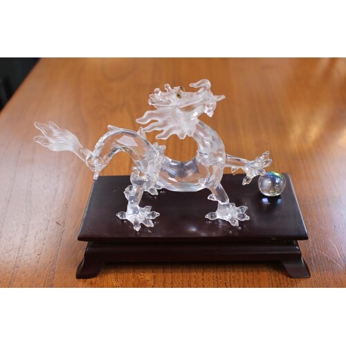 Swarovski Crystal Zodiacs Figure 'Fables and Tales' Dragon a...