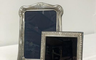 TWO VINTAGE STERLING SILVER PHOTO FRAMES