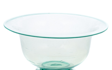 Tiffany Favrille Glass Footed Bowl