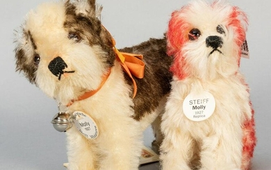 Pair of Steiff “Molly” Dogs. Including