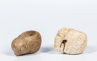 Two Costa Rican Stone Mace Heads