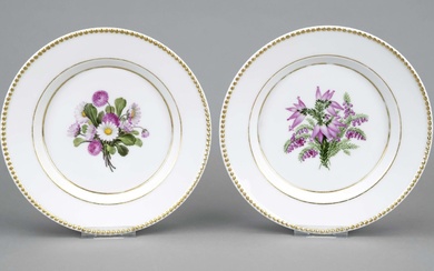 Two plates, KPM Berlin, 1837-1844
