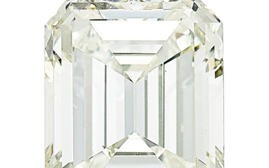 Unmounted Diamond Diamond: Emerald-cut weighing 4.51 carats Dimensions: 10.45...