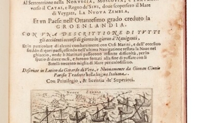 VEER | Tre navigationi fatte dagli Olandesi e Zelandesi, 1599, first Italian edition