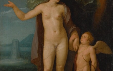 Venus and Cupid in a landscape, Cornelis Cornelisz. van Haarlem