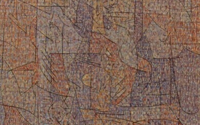 *Vincenzo BALSAMO (1935-2017) Composition abstraite Huile sur toile signée au dos et daté 1993 39 x 27 cm.