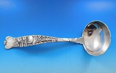 Vine by Tiffany and Co Sterling Silver Soup Ladle Ruffled Edge with Tomatoes 12"