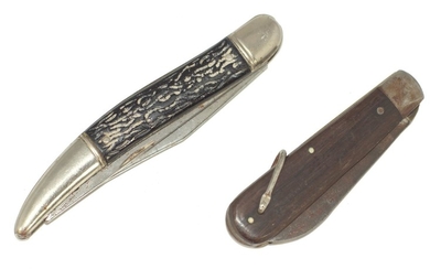 Vintage Folding Pocket Knife Set of Two