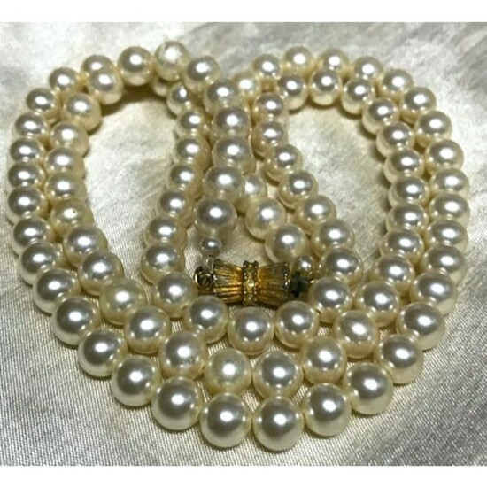Vintage Mid-Century Faux Pearls 30" Costume Opera