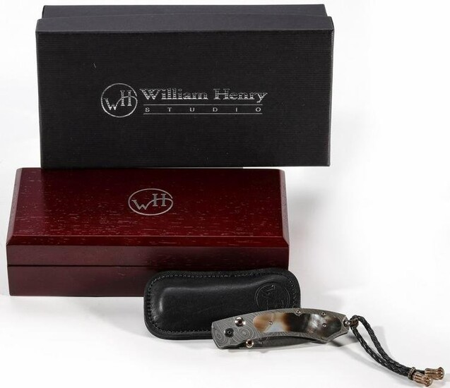 WILLIAM HENRY MODEL B09 FOLDING KNIFE IN BOX