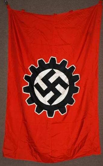 WWII NAZI GERMAN SILK DAF UNIT FLAG