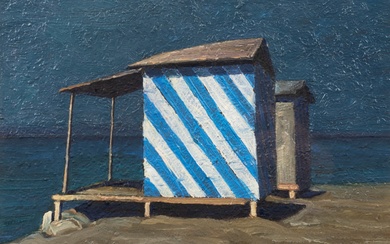 Walter Lazzaro (Roma 1914 - Milano 1989) Two sheds, 1955