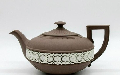 Wedgwood Brown Jasperware Egyptian Teapot