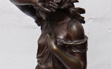 Władysław Marcinkowski (1858–1947) - Sculpture, Zosia (1) - Bronze - Late 19th century