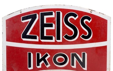 Zeiss Ikon Enamel Advertising Sign, c. 1930