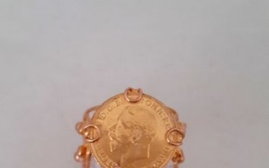 antiquaire paris-piece d'or - 18 kt. Yellow gold - Ring