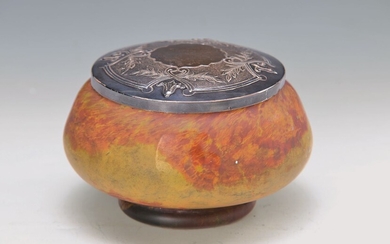 bowl/box, Daum Nancy, around 1910, colourless multilayer...