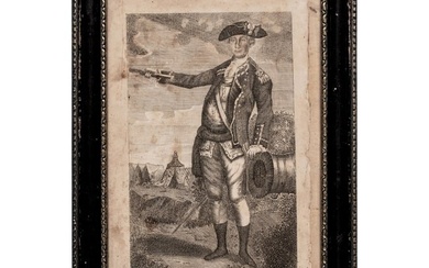 c 1776 Print, His excellency George Washington Esq'r. Captain General of all the American Forces