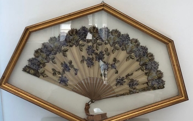 folding fan (1) - silk lace - First half 19th century