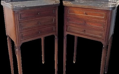 Tables de chevets /chiffonnière style louis xiv - Nightstand (2) - Wood