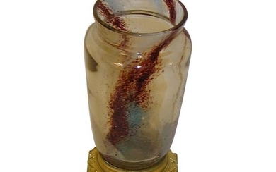1 Vase signed Ernest Baptiste LEVEILLE (1841-1913), bronze...