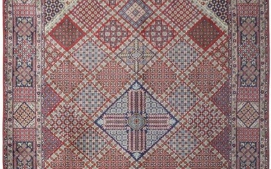 10 x 14 Red Unusual Beautiful Design Persian Isfahan Wool Rug
