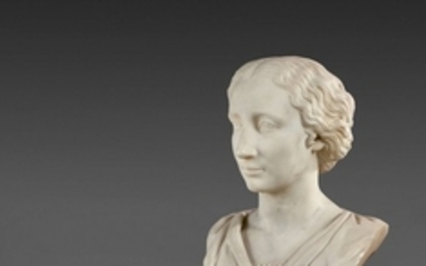 Charles Cordier Cambrai, 1827 - Alger, 1905 Buste de Justine Drouet, née Langlois