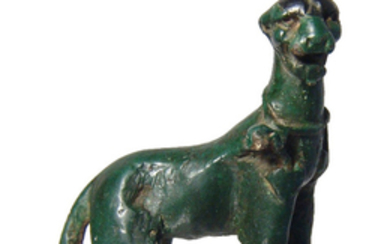 A choice Roman bronze panther from a Bacchic group