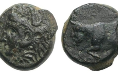 Sicily, Agyrion, c. 355-339 BC. Æ (13mm, 3.68g, 6h). Head...