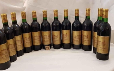 12 bottles château FONREAUD 1970 LISTRAC MEDOC CRU BOURGEOIS. Perfect labels. Perfect levels