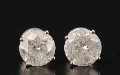 14K 4.01 CTW Diamond Stud Earrings