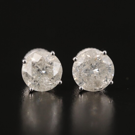 14K 4.01 CTW Diamond Stud Earrings