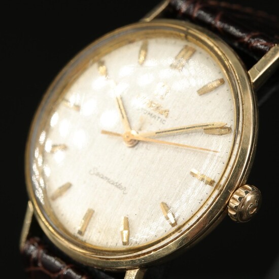 14K Omega Seamaster Automatic Wristwatch
