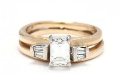 14KT Gold and Diamond and Ring Set