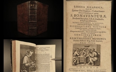 1678 1ed Saint Bonaventure Bible Sermons Lingua