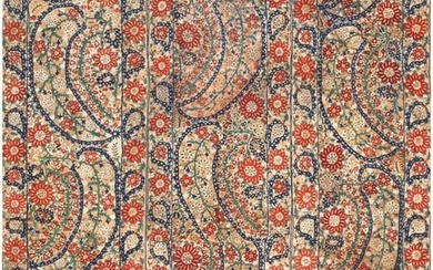 17th Century Antique Ottoman Embroidery Textile 6 ft 1 in x 3 ft 7 in (1.85 m x 1.09 m)