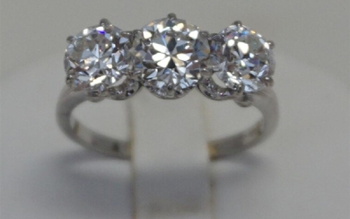 1930's Tiffany & Co platinum 3 diamond ring