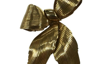 1960 Grosse German Tiffany & Co Bow Ribbon Brooch