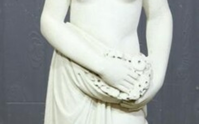 19th C Italian Carved Marble Figure