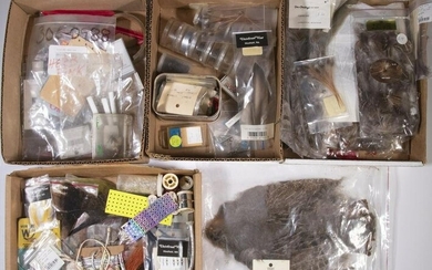 (2 LARGE BOXES) OF SPORTSMAN'S DRY FLY TYING MATERIALS