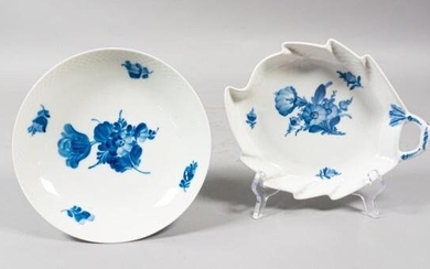 2 Royal Copenhagen Porcelain Blomst Pattern