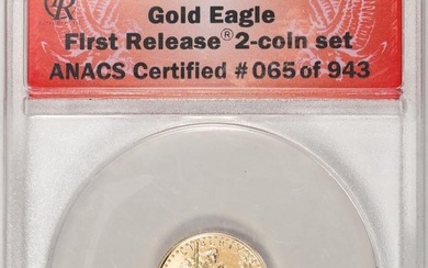 2016 $5 American Gold Eagle Coin ANACS MS70 First Release