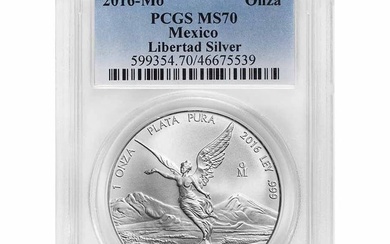 2016 Mexico 1 oz Silver Libertad MS-70 PCGS