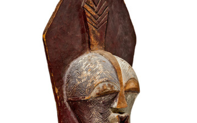 Songye Small Shield with a Mask, Democratic Republic of the Congo